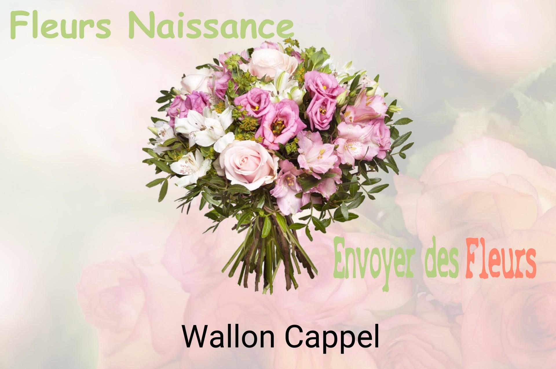 Bouquet de fleurs de naissance livré à Wallon-Cappel