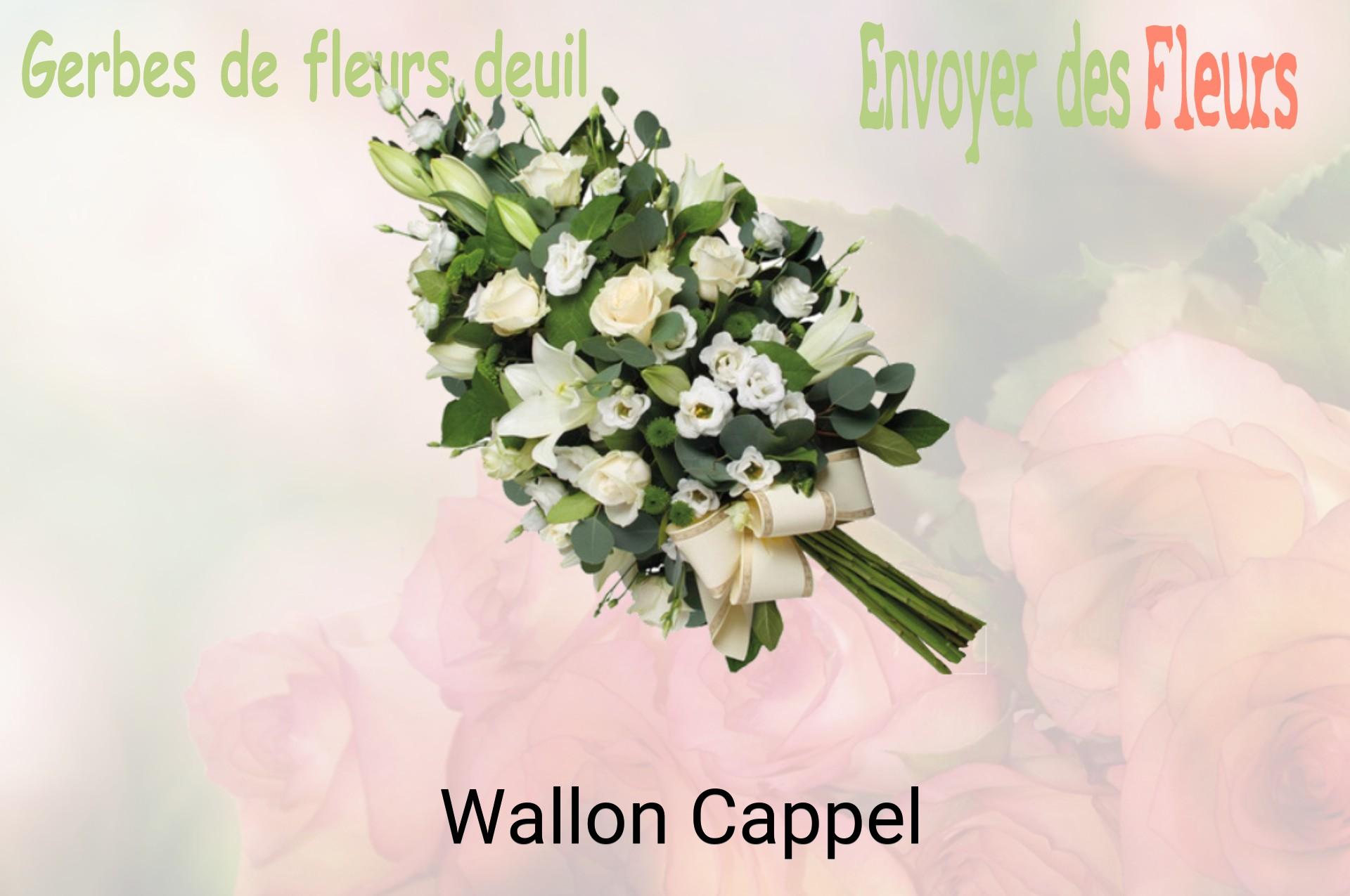 Gerbe de fleurs de deuil livrée à Wallon-Cappel